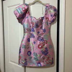 Lulus floral mini dress